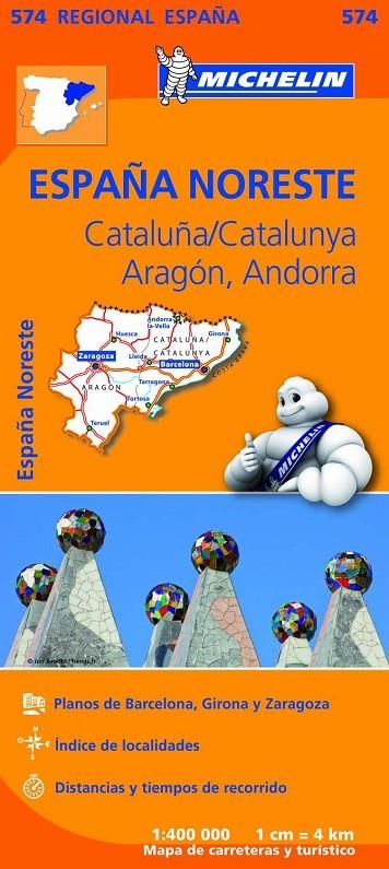 MAPA REGIONAL CATALUÑA,/CATALUNYA, ARAGÓN, ANDORRA | 9782067184251 | VARIOS AUTORES