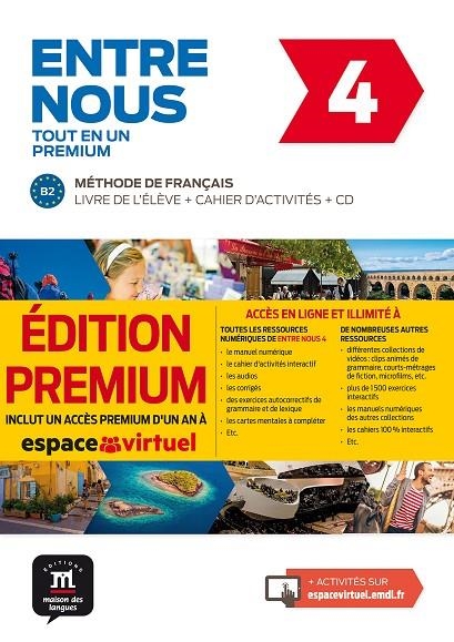 ENTRE NOUS TOT EN UN 4 PREMIUM LIVRE DE LÉLÈVE + CAHIER + CD | 9788417249762 | AVANZI, AUDREY/MALOREY, CÉLINE/PRUNIÈRES, LISA/PRUVOST, NEIGE/JADE, CHARLOTTE/MIRAS, GRÉGORY/POISSON