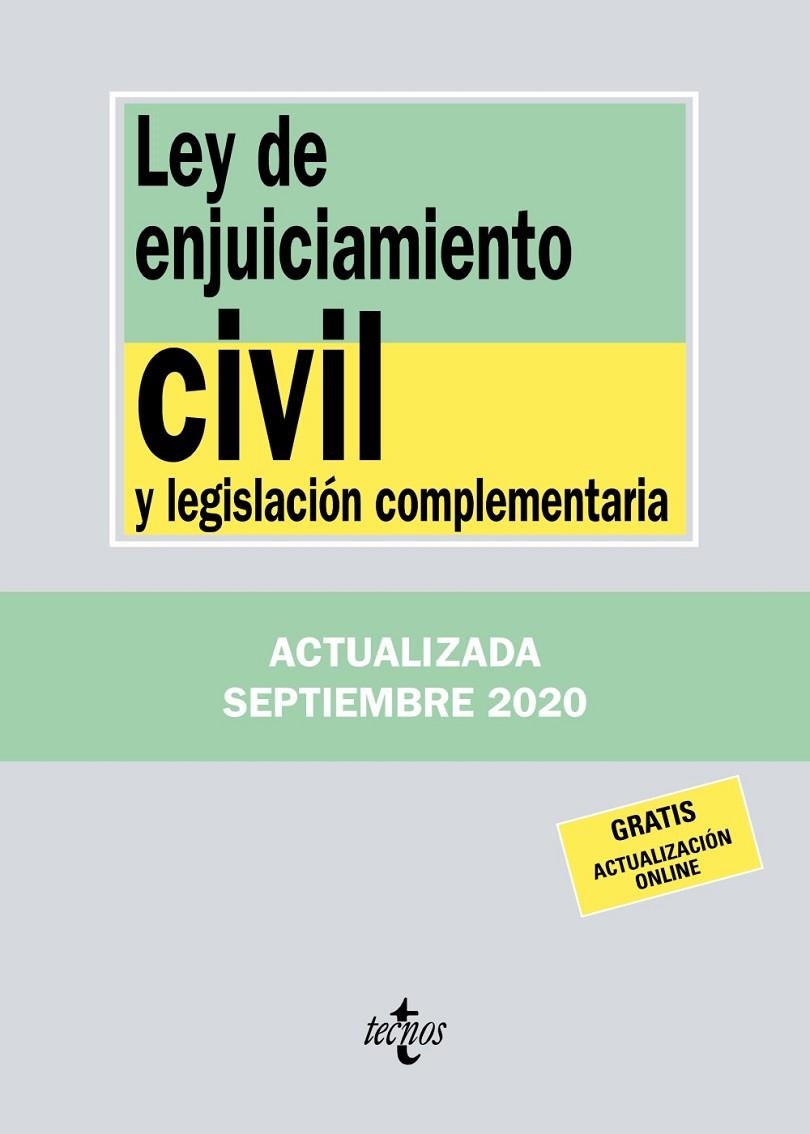 LEY DE ENJUICIAMIENTO CIVIL Y LEGISLACIÓN COMPLEMENTARIA | 9788430980031 | EDITORIAL TECNOS