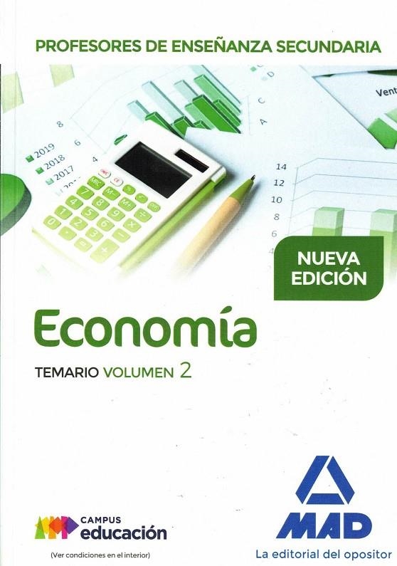 PROFESORES DE ENSEÑANZA SECUNDARIA ECONOMÍA TEMARIO VOLUMEN 2 | 9788414208717 | MARTÍNEZ DELGADO, Mª VICTORIA