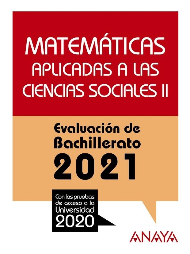 MATEMÁTICAS APLICADAS A LAS CIENCIAS SOCIALES II. | 9788469885314 | BUSTO CABALLERO, ANA ISABEL/DÍAZ ORTEGA, ANA MARÍA