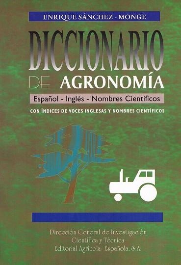 DICCIONARIO DE AGRONOMÍA | 9788485441346 | SANCHEZ-MONGE, ENRIQUE