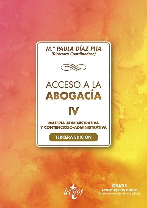 ACCESO A LA ABOGACÍA-IV | 9788430982356 | DÍAZ PITA, Mª PAULA/CASTILLO RIGABERT, FERNANDO/CUBERO TRUYO, ANTONIO/FERNÁNDEZ SCAGLIUSI, MARÍA ÁNG