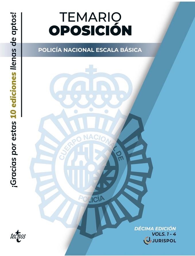 PACK TEMARIO OPOSICIÓN ESCALA BÁSICA POLICÍA NACIONAL | 9788430983032 | JURISPOL/RIUS DIEGO, FRANCISCO J.