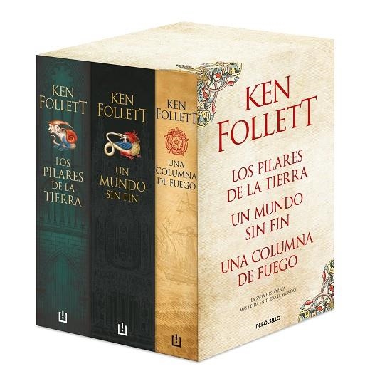 TRILOGÍA LOS PILARES DE LA TIERRA (PACK CON LOS PILARES DE LA TIERRA | UN MUNDO | 9788466353823 | FOLLETT, KEN