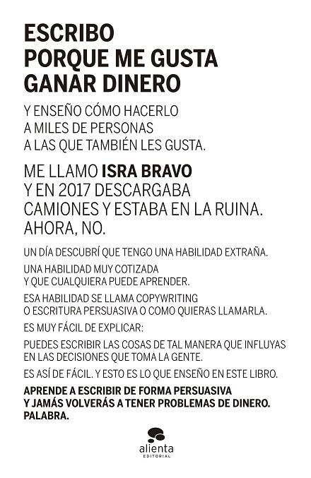 ESCRIBO PORQUE ME GUSTA GANAR DINERO | 9788413441290 | BRAVO, ISRAEL