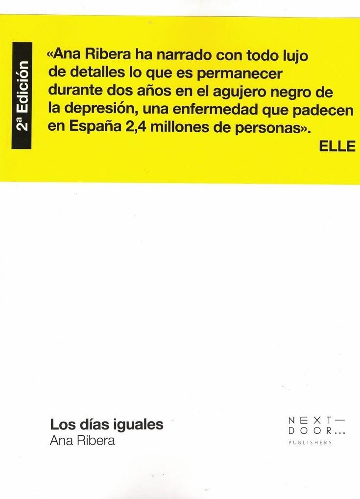 LOS DÍAS IGUALES | 9788412489415 | ANA RIBERA