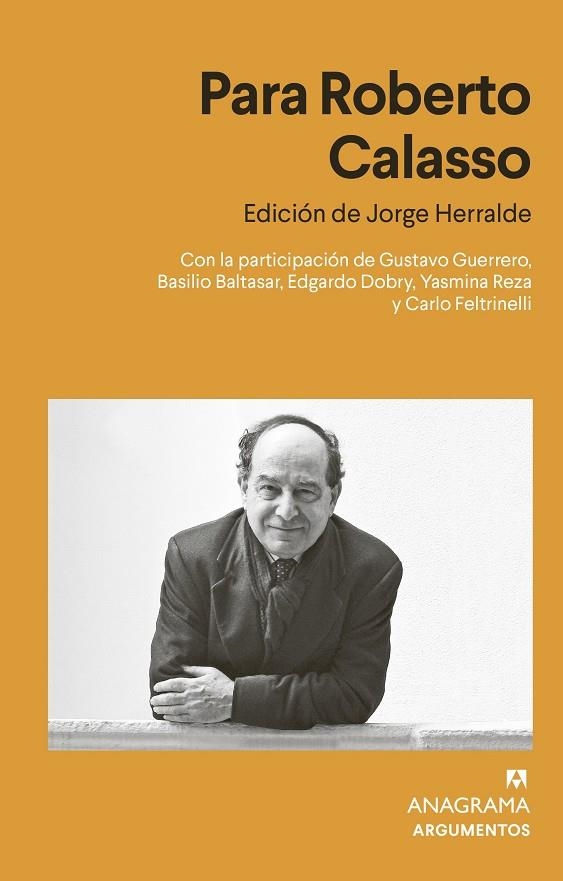 PARA ROBERTO CALASSO | 9788433916617 | HERRALDE GRAU, JORGE