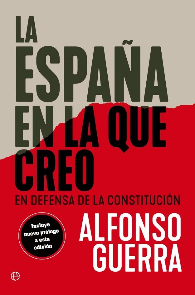 LA ESPAÑA EN LA QUE CREO | 9788413845494 | GUERRA, ALFONSO