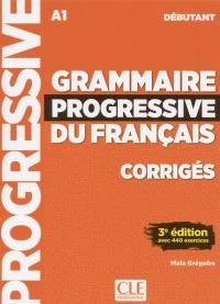 GRAMMAIRE PROGRESSIVE DU FRANÇAIS DÉBUTANT CORRIGES | 9782090381023 | AA.VV.