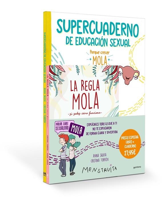 PACK APRENDE CON MENSTRUITA (LA REGLA MOLA + SUPERCUADERNO DE EDUCACIÓN SEXUAL) | 9788419975041 | SALVIA, ANNA