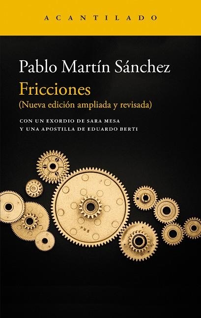 FRICCIONES | 9788419958242 | MARTÍN SÁNCHEZ, PABLO