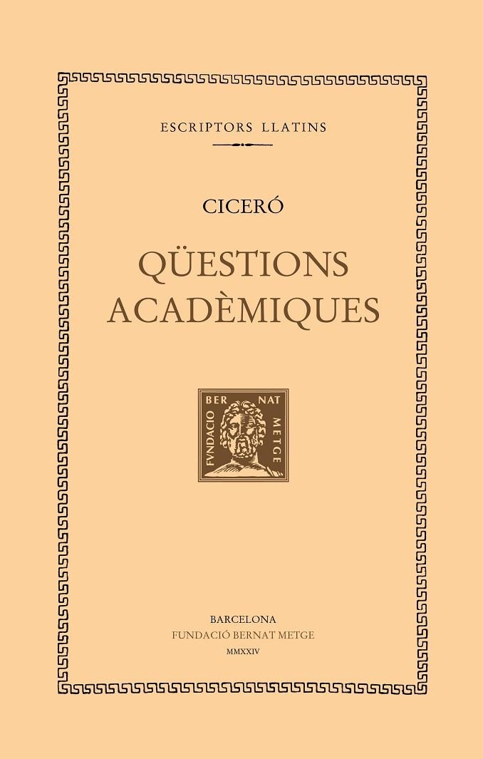 QÜESTIONS ACADÈMIQUES | 9788498594454 | CICERÓ